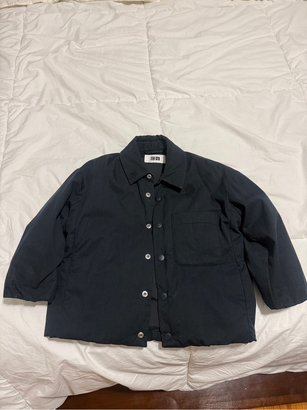Uniqlo Navy Snap-Front Jacket